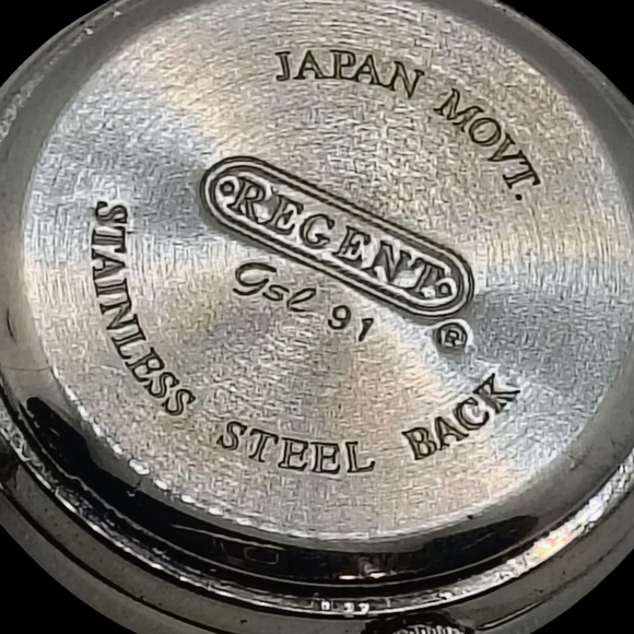 Regent Silver Quartz Watch with Crystal Details - Picture 8 of 8